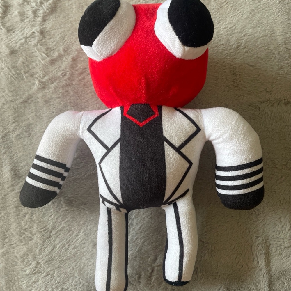 Red Rainbow Red and White Plush Character Toy - Kids Soft Doll